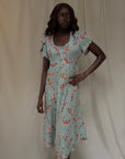 Vintage 1940s Mode O’Day Rayon Dress | Vintage Floral Day Dress