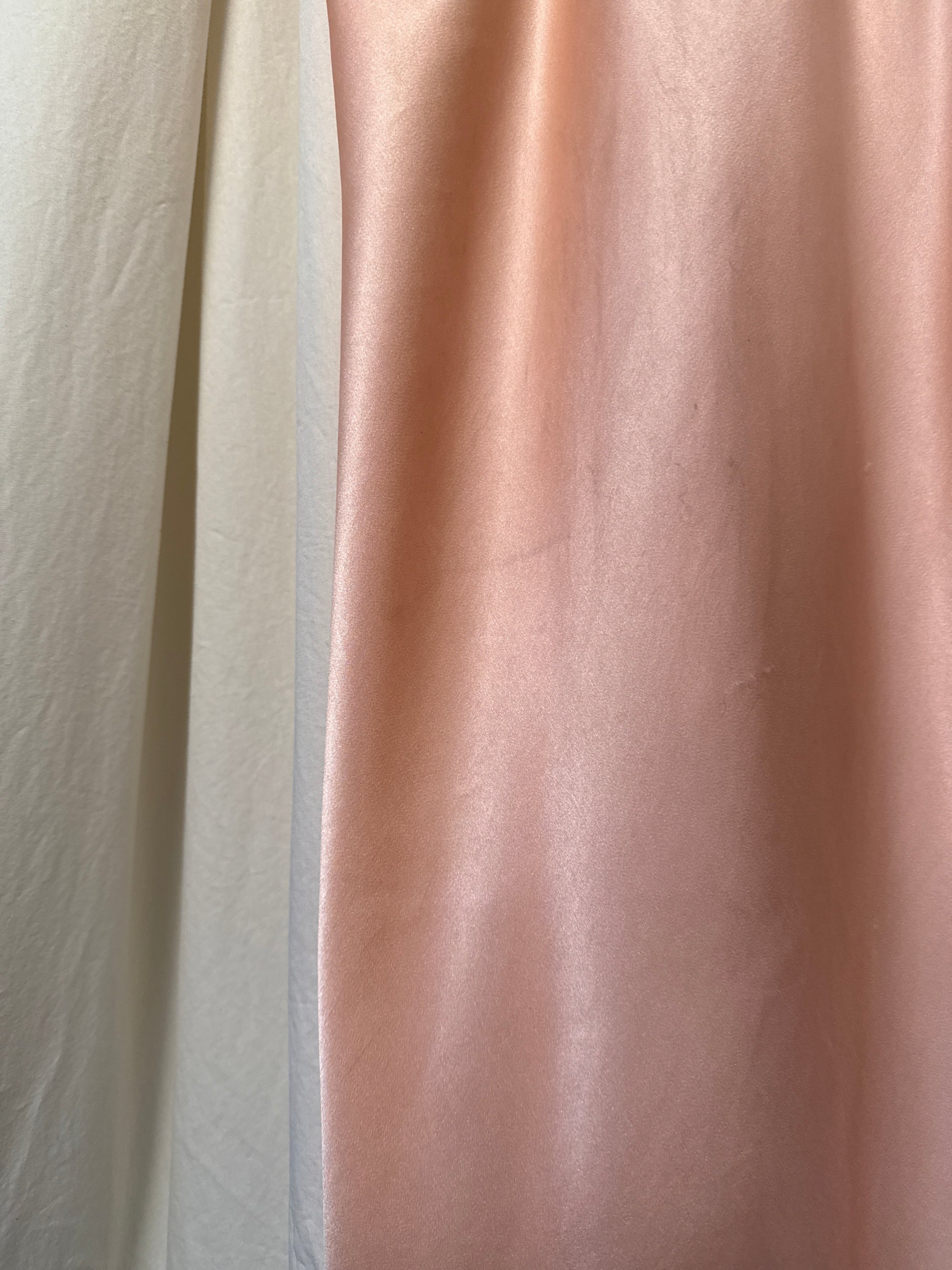 Vintage 1930’s Silk Rayon Bias Cut Lace Slip Dress | Old Hollywood Glamour Keyhole Silk Nightgown