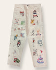 Vintage 1970’s Test Print Transfer Painter Pants W:35