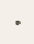 925 Sterling Silver Chunky Double Band Ear Cuff | No Piercing Needed Stacked Earring