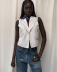 Vintage 1890’s Jacquard Buckle Back Vest