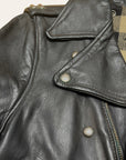 Vintage 1940s Atlas Cycle-Wear Leather Motorcycle Jacket | Rare Horsehide Biker Jacket