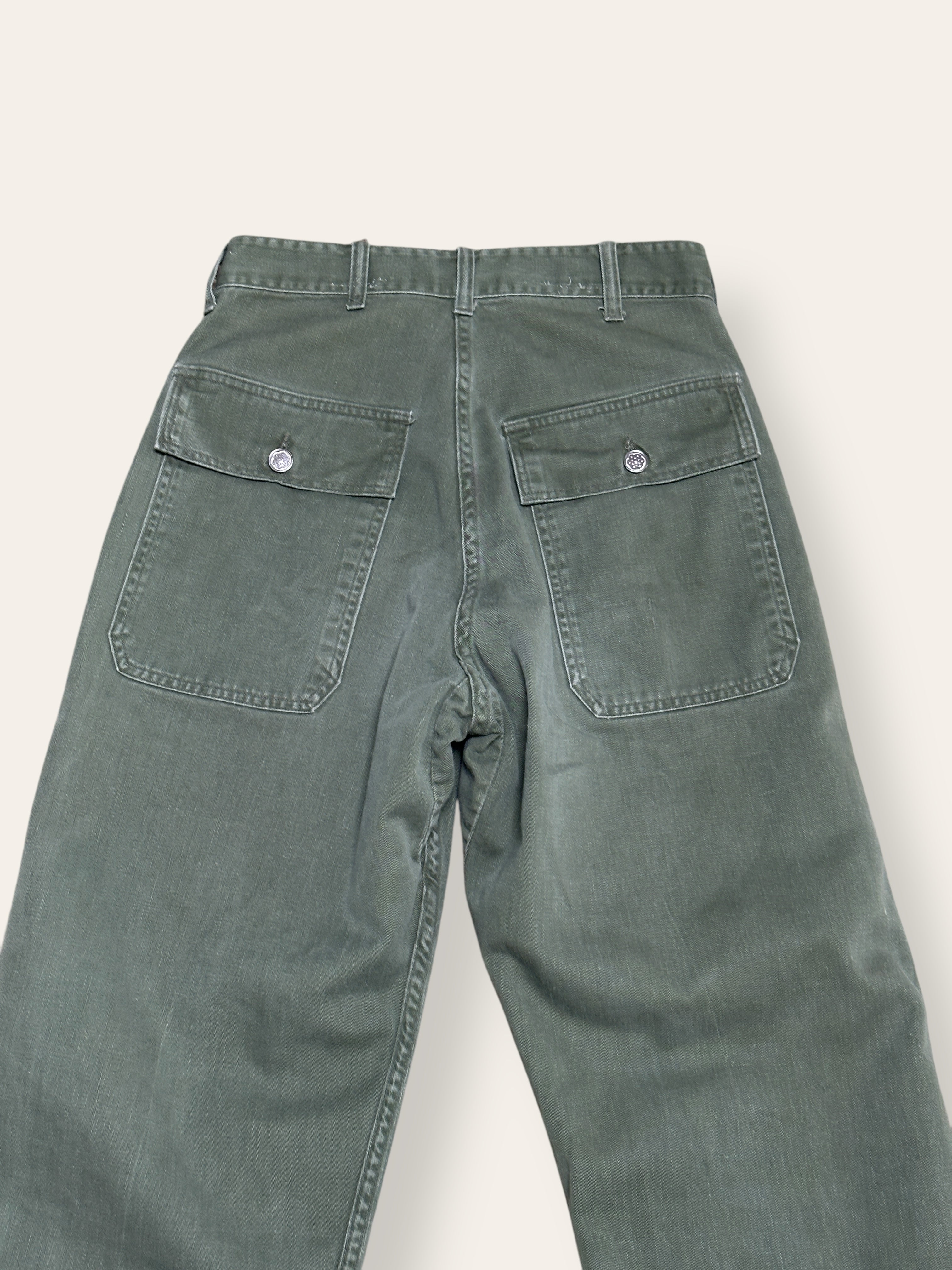 Vintage 1960's 13 Star Button Civilian Baker Pants W:25