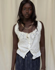 Antique 1900s Edwardian White Lace Inset Blouse | Antique Sheer Cotton Top Embroidered