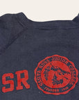 Vintage 1950s Santa Rosa Junior College Felt Print Sweatshirt | SRJC Raglan Collegiate Crewneck