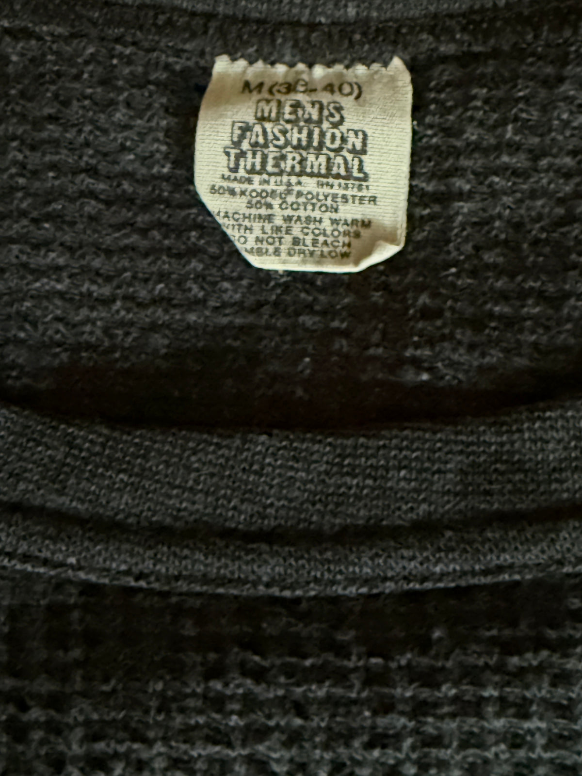 Vintage 1980s Harley Davidson Waffle Knit Thermal Shirt | Original 80s Harley 3D Emblem Eagle Shirt