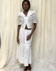 Vintage Edwardian Organza Cotton Blouse