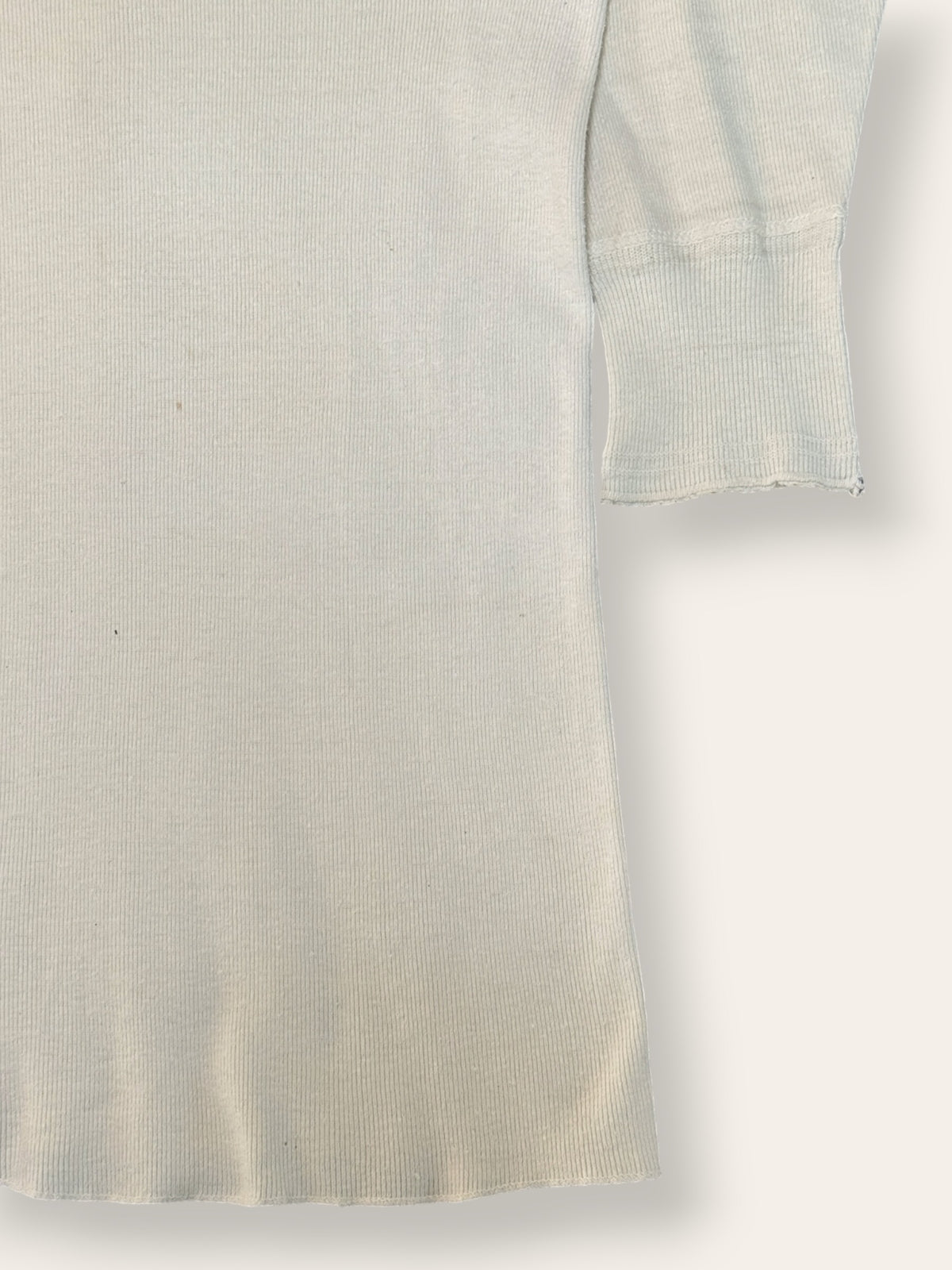 Vintage 1940’s Penney’s Cotton Henley Shirt| Heritage Blank Antique White Shirt
