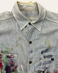 Vintage 1950’s Triple Stitch Chambray Painter’s Work Shirt