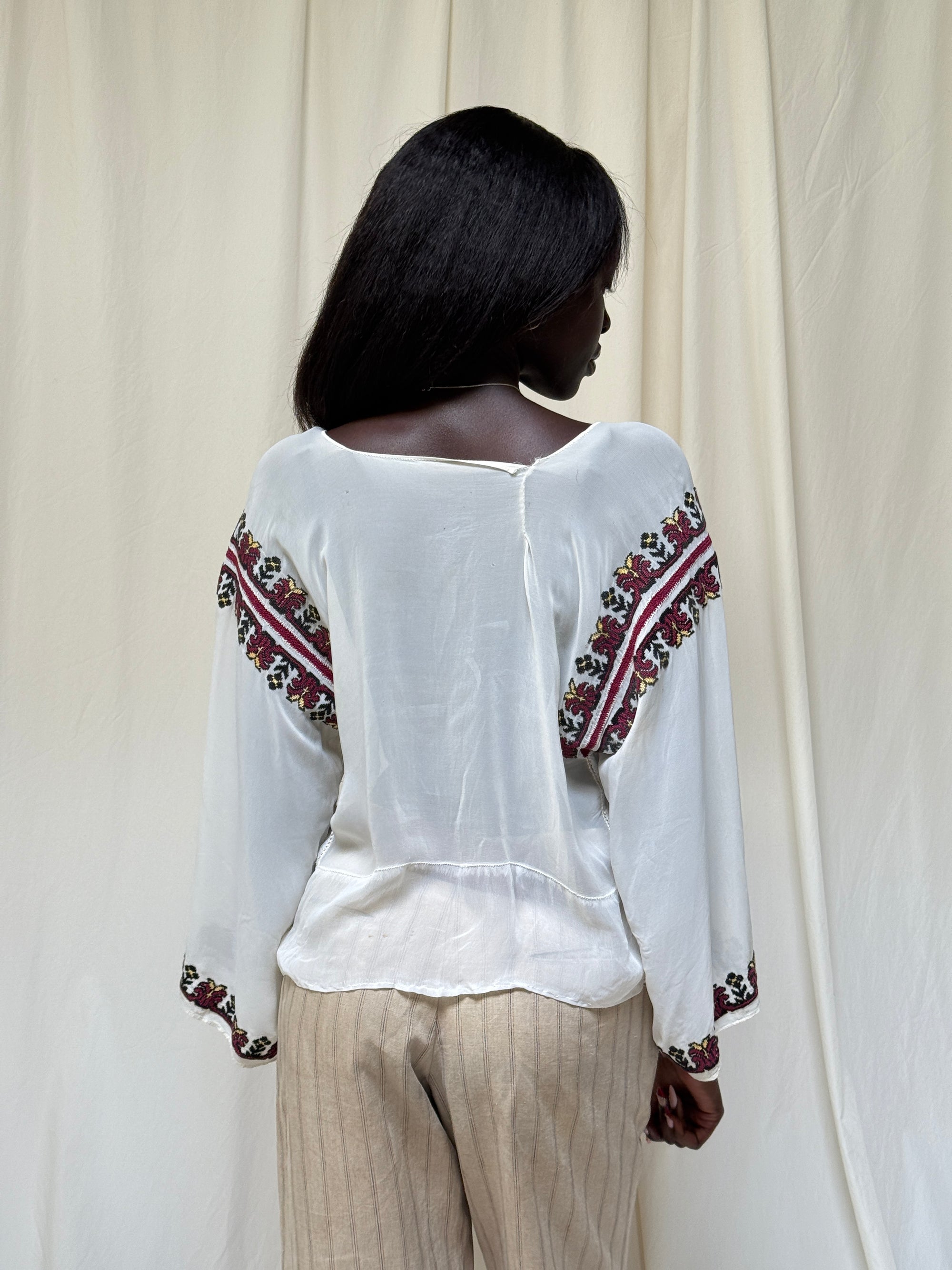 Vintage 1940’s Eastern European Embroidered Blouse