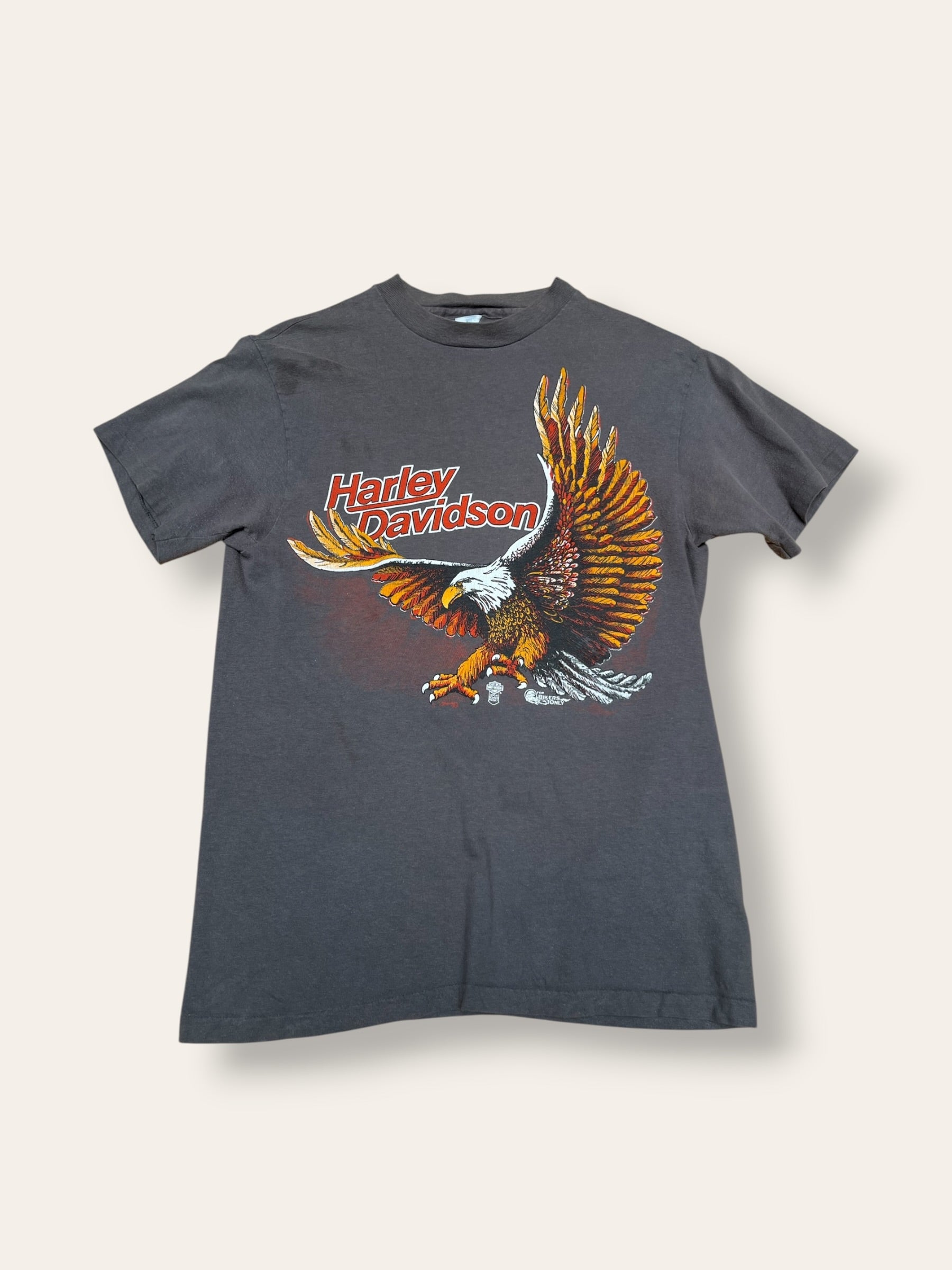 Vintage 1980s Harley Davidson Eagle T-Shirt | Bob Dron Oakland Dealer Tee