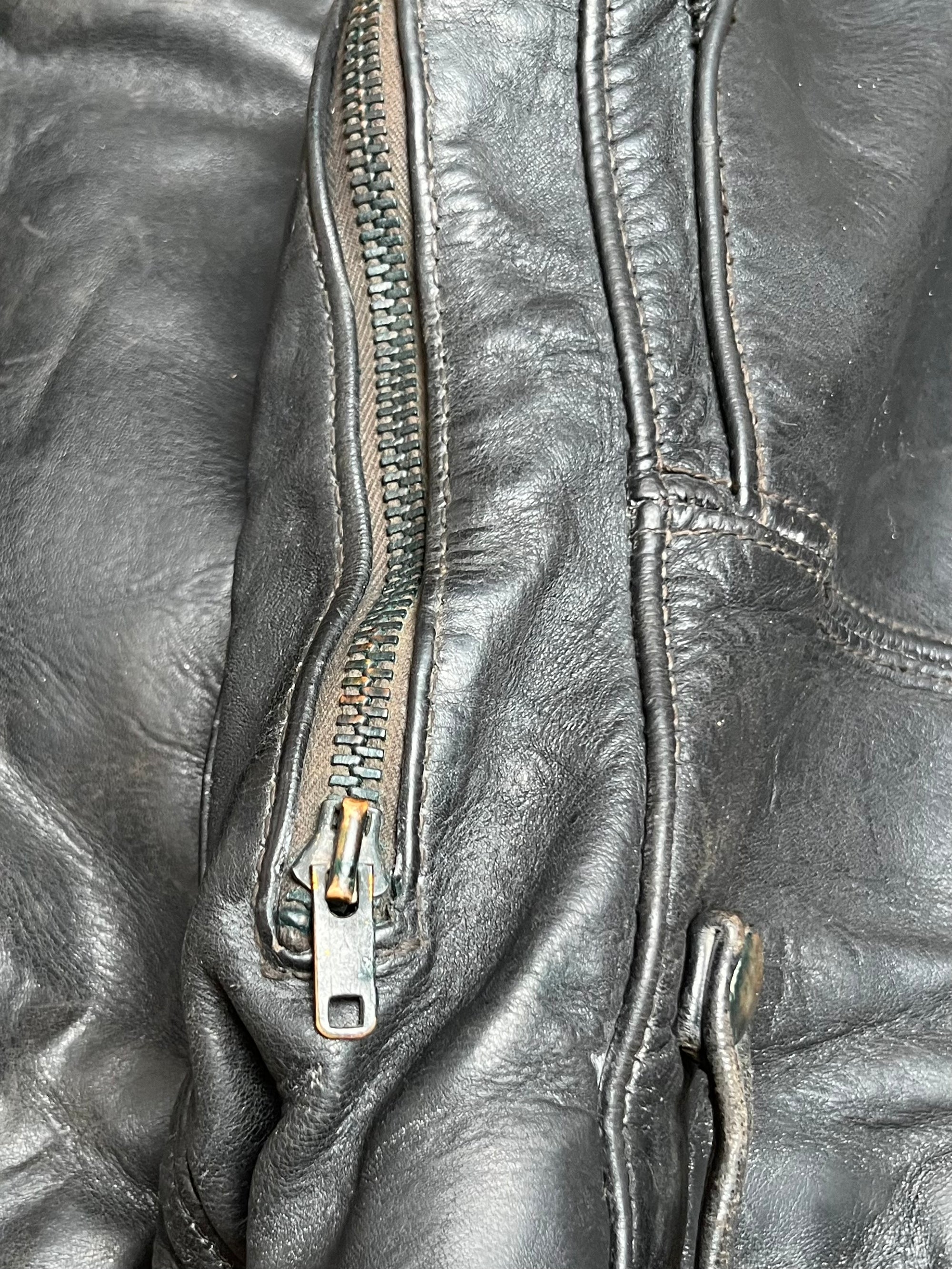 Vintage 1950s Buco J-24 “D Pocket” Horsehide Leather Biker Jacket
