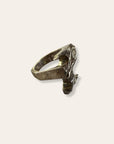 Vintage Modernist Sterling Silver Statement Ring Size 9.5