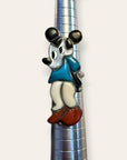 Vintage 1970’s Mickey Mouse Zuni Toons Sterling Silver Inlay Ring Size 5.5