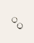 925 Sterling Silver Rope Mini Endless Hoops | Silver Huggies Hoop Earrings
