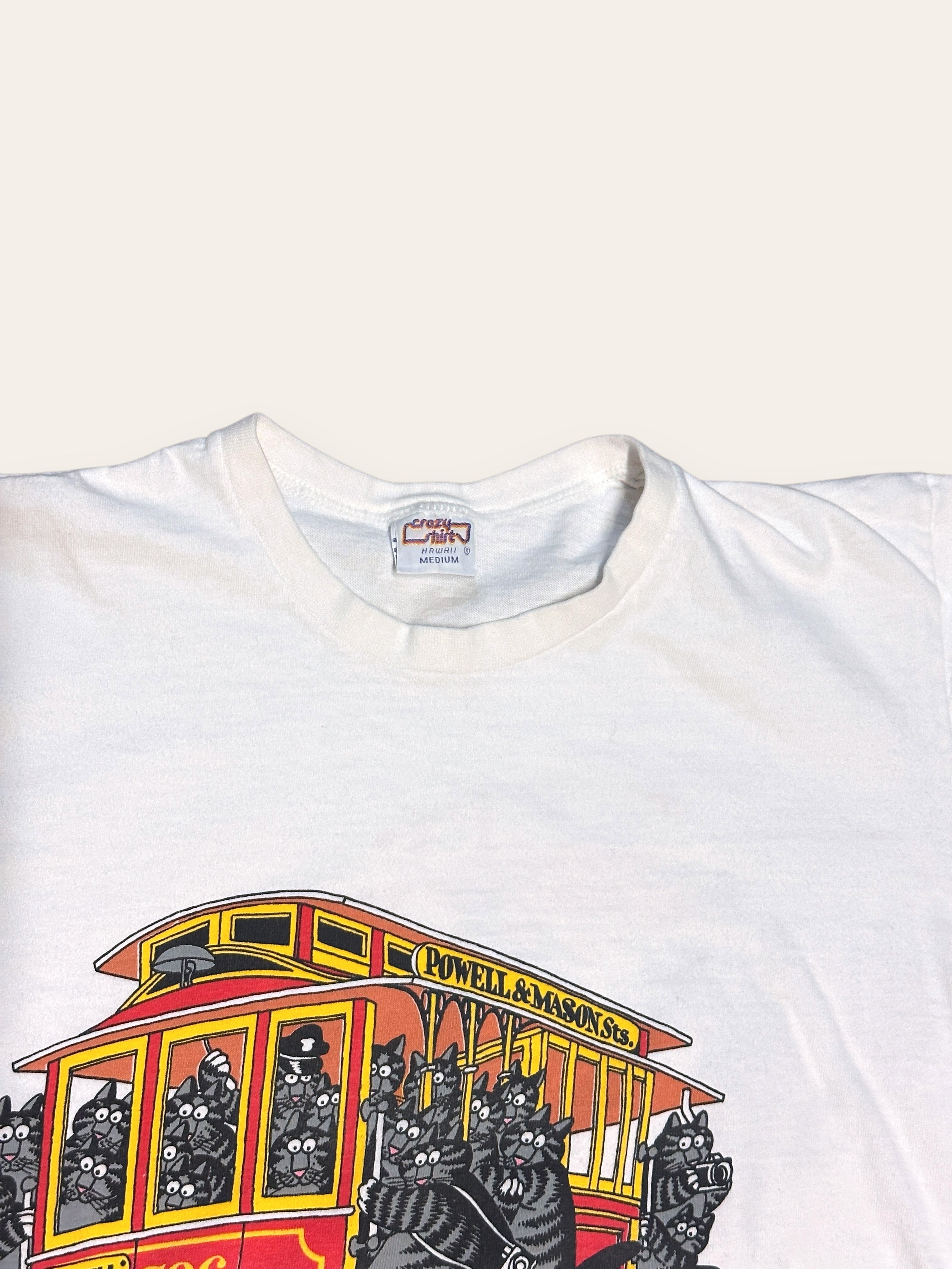 Vintage 1990's Crazy Shirts Kliban San Francisco T-Shirt