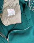 Vintage 1940's Gabardine Hollywood Western Skirt | Chain Stitch Embroidery, Rhinestones W:28