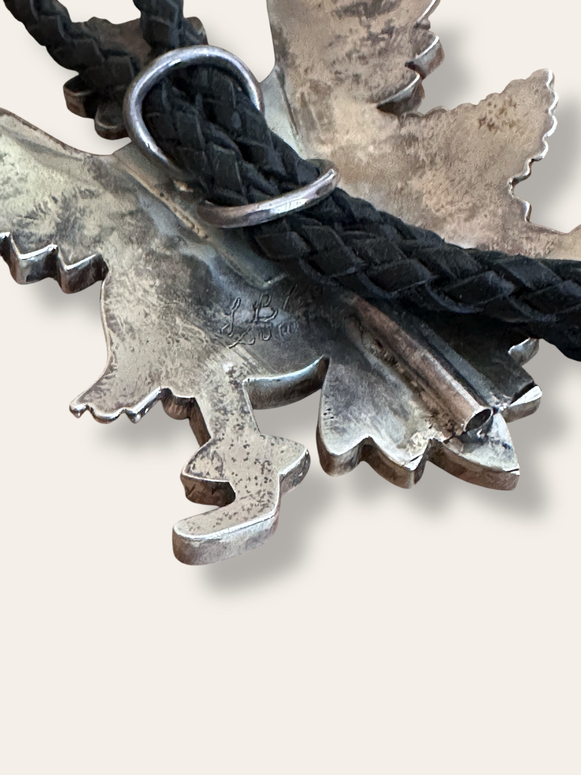 Vintage Zuni Knifewing Inlay by L.B. Chavez Bolo Tie