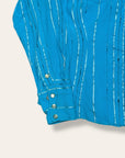Vintage 1950’s Turquoise Fleck Miller Western Rayon Shirt