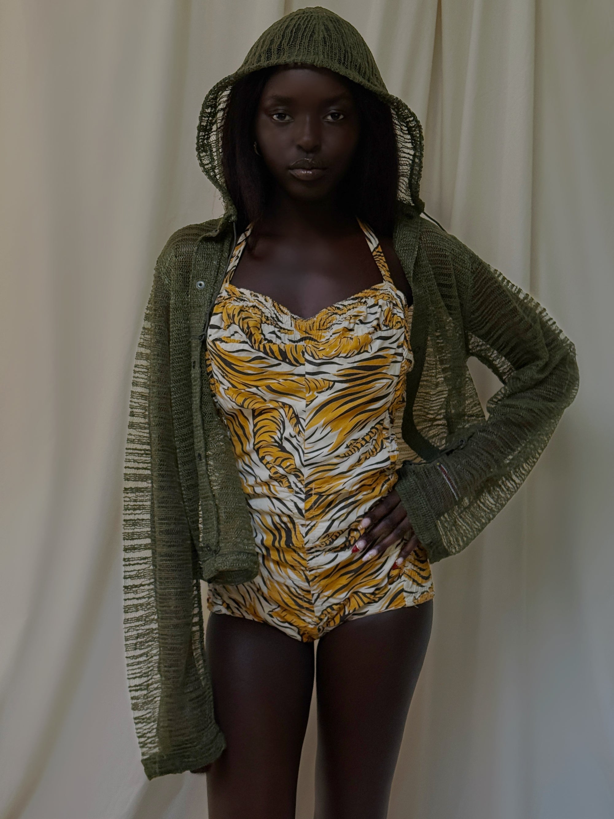 Vintage 1950’s Cole Of California Tiger Print Swimsuit