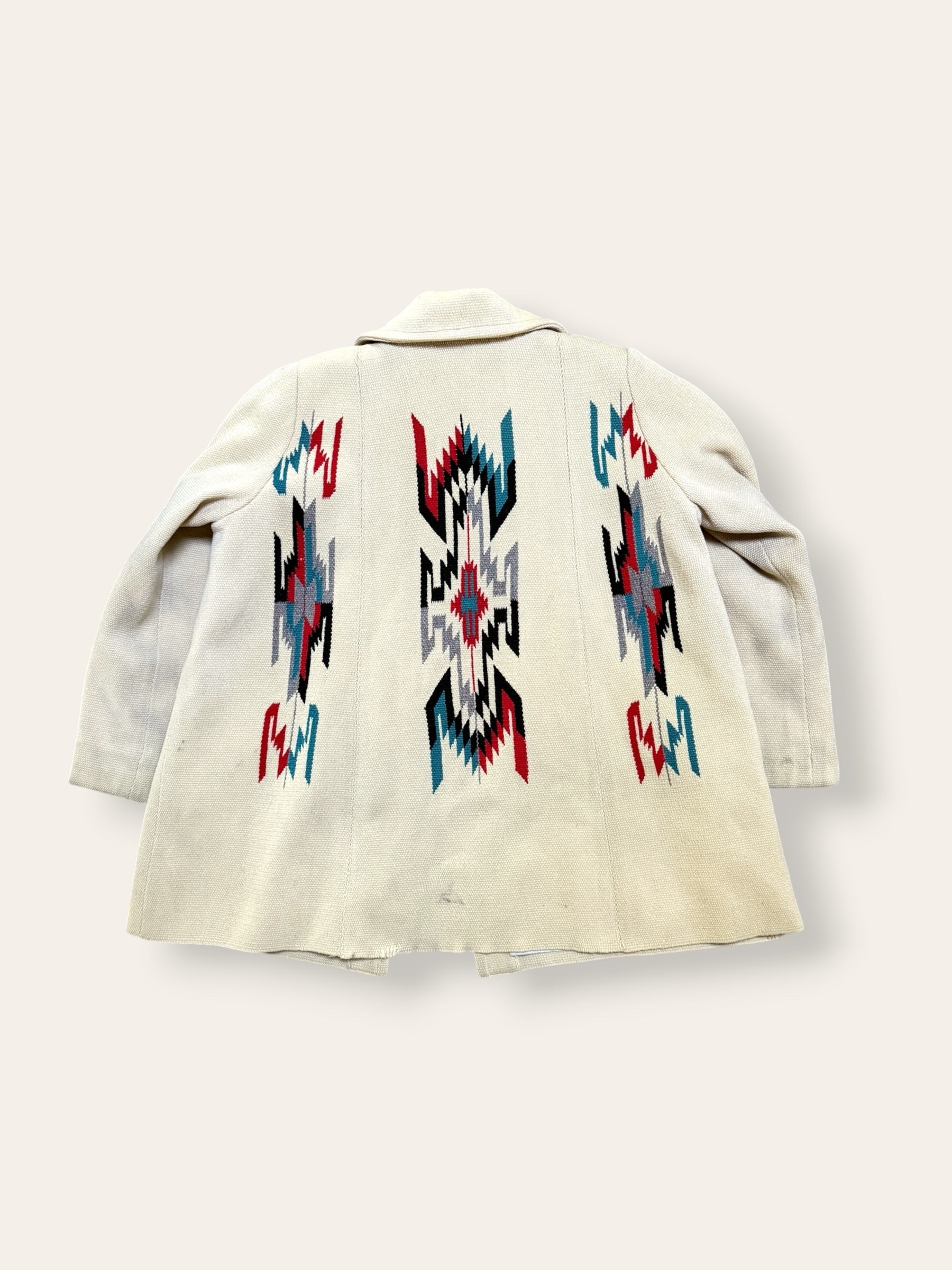Vintage 1940's Chimayo Woven Jacket | Southwest Hand Woven Wool
