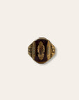 Vintage 1940’s HJ 10k Gold Art Deco Class Ring Size 10.5