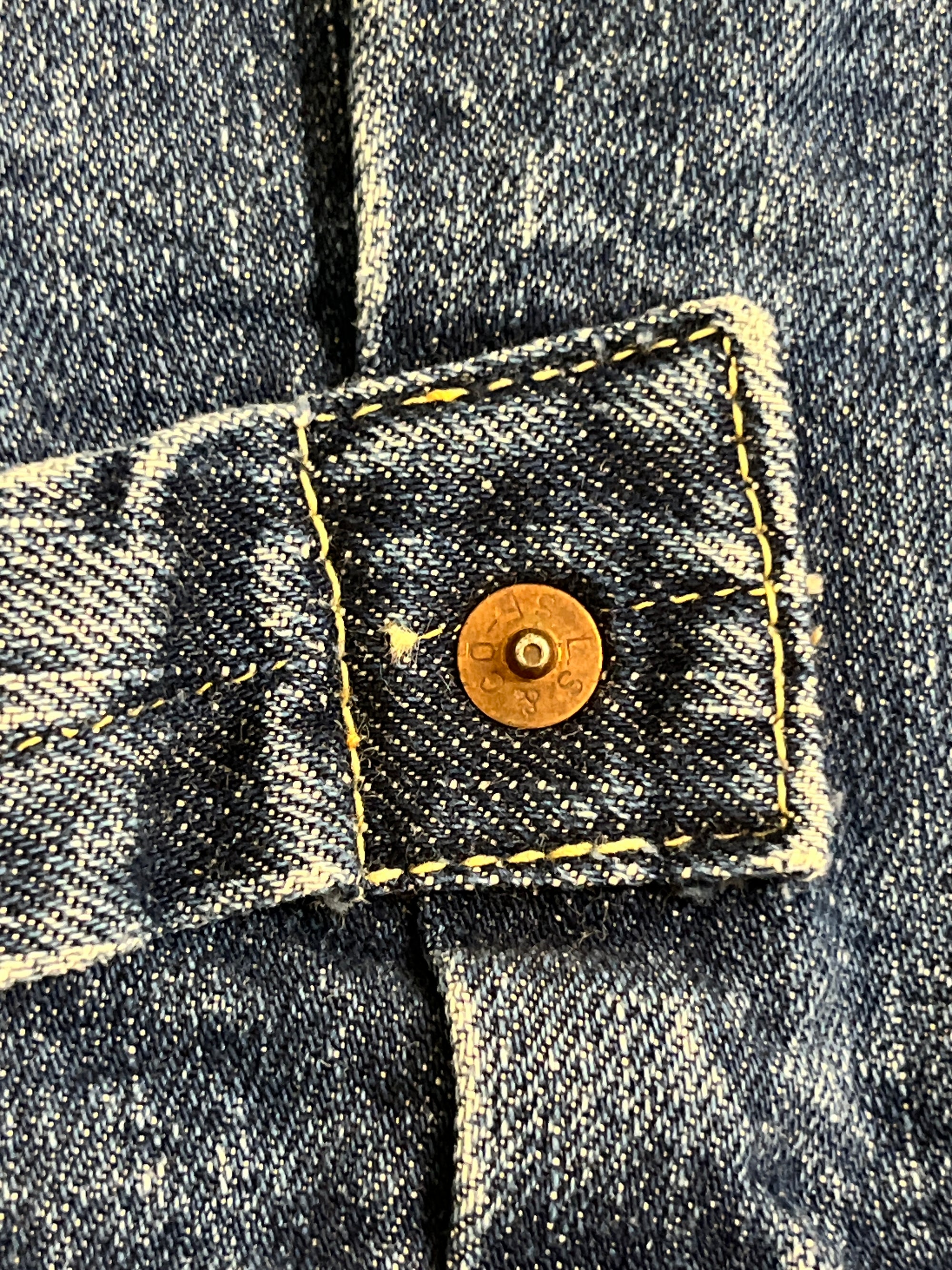 Vintage 1940’s Levi’s 506xx Type 1 Denim Jacket Size 38