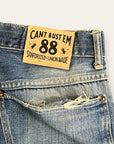 Vintage 1960’s Can’t Bust Em Denim Painted Pants W: 42