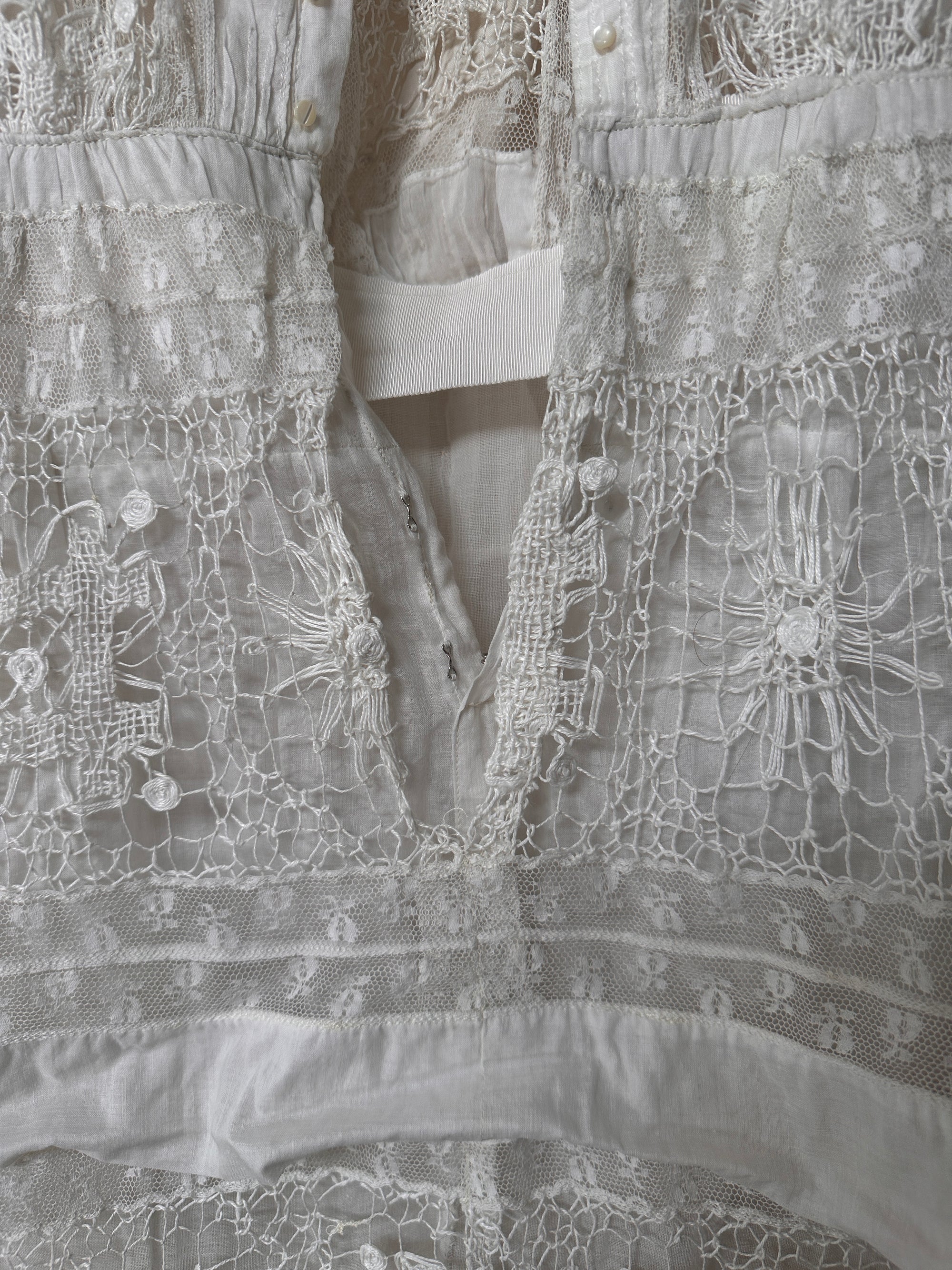 Vintage Edwardian Tiered Wedding Dress