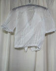 Vintage Edwardian Organza Cotton Blouse