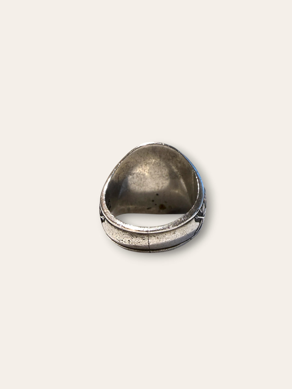Vintage 1970s Balfour Sterling Silver FFA Ring | Eagle Emblem Signet Statement Ring Size 10