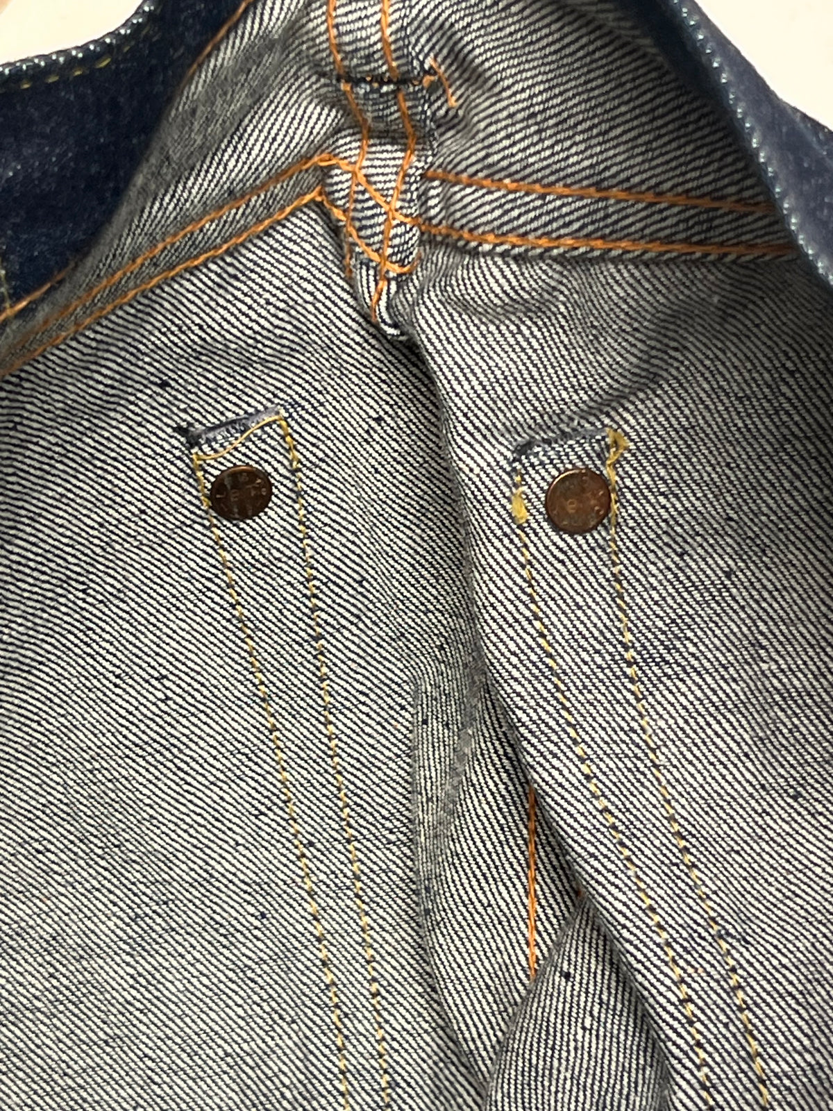 Vintage 1950’s Levi’s Deadstock 701 Denim Jeans | Hidden Rivets Selvedge Denim | Big E Levis