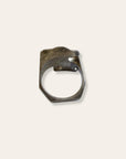 Vintage Modernist Sterling Silver Statement Ring Size 9.5