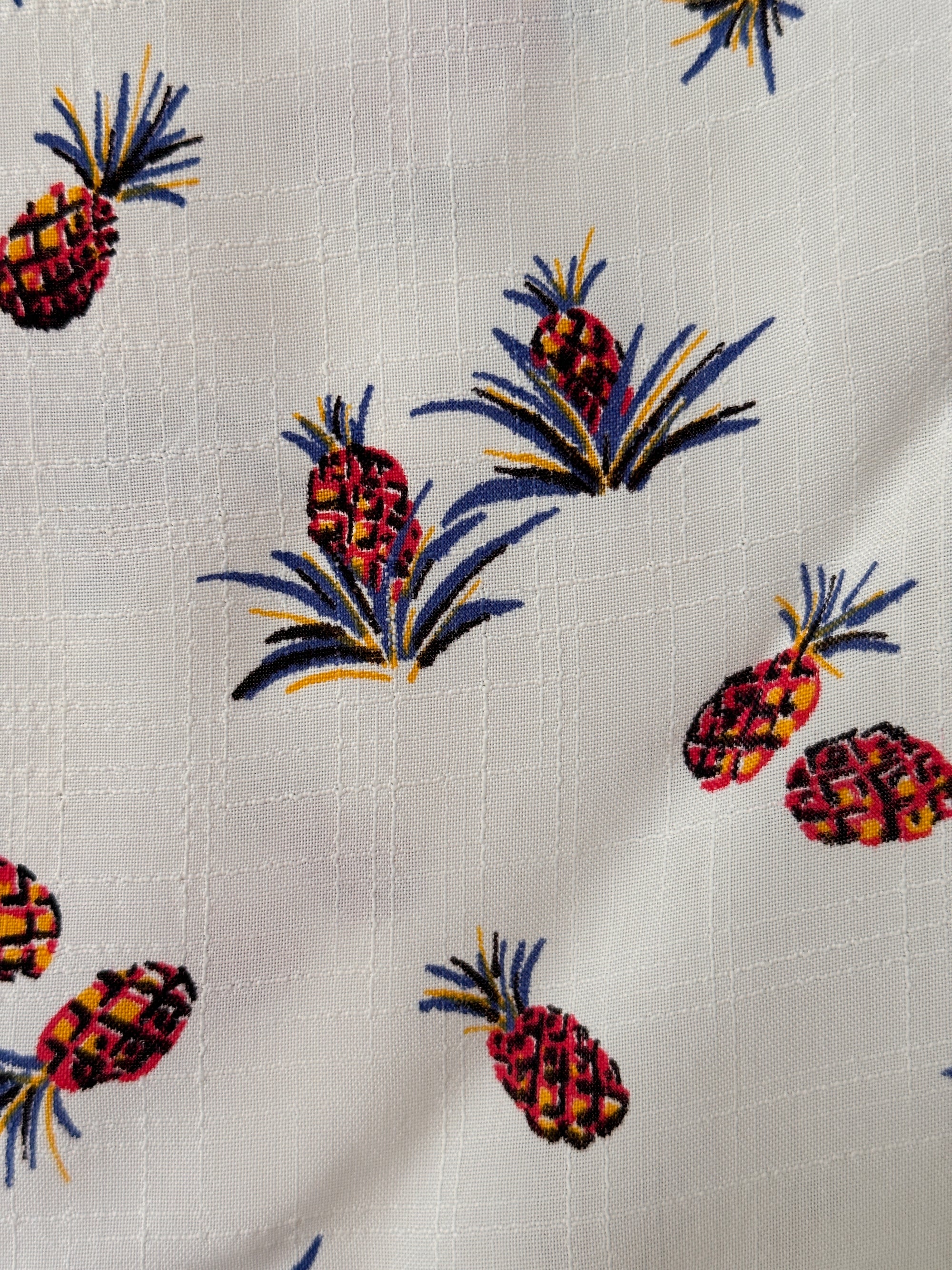 Vintage 1940’s-50’s Rayon Pineapple Hawaiian Shirt