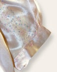 Vintage 1930s Silk Bed Jacket | Peachy Pink Floral Satin Boudoir Lingerie Top
