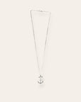 Vintage Sterling Silver Anchor Necklace | Nautical 925 Silver Pendant