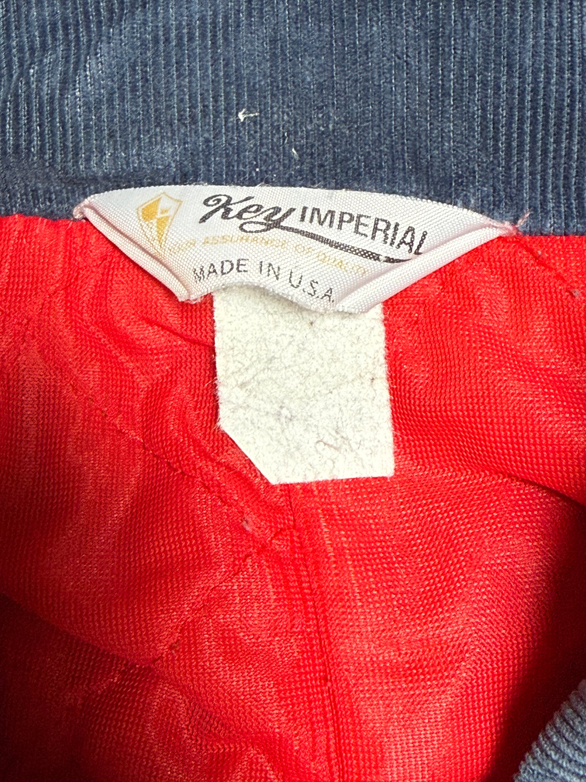 Vintage 1960s Key Imperial Denim Work Jacket | Belted Back Faded Denim