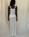 Vintage 1930’s Ivory Silk Slip Set | Minimal Slip Camisole & Skirt Set
