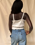 Vintage 1940’s Stylon Eyelet Chamise Tank