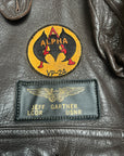 Vintage 1960s Vietnam War US Navy G-1 Goatskin Bomber Jacket | Star Sportswear | 1969 Leather Jacket Sz 38