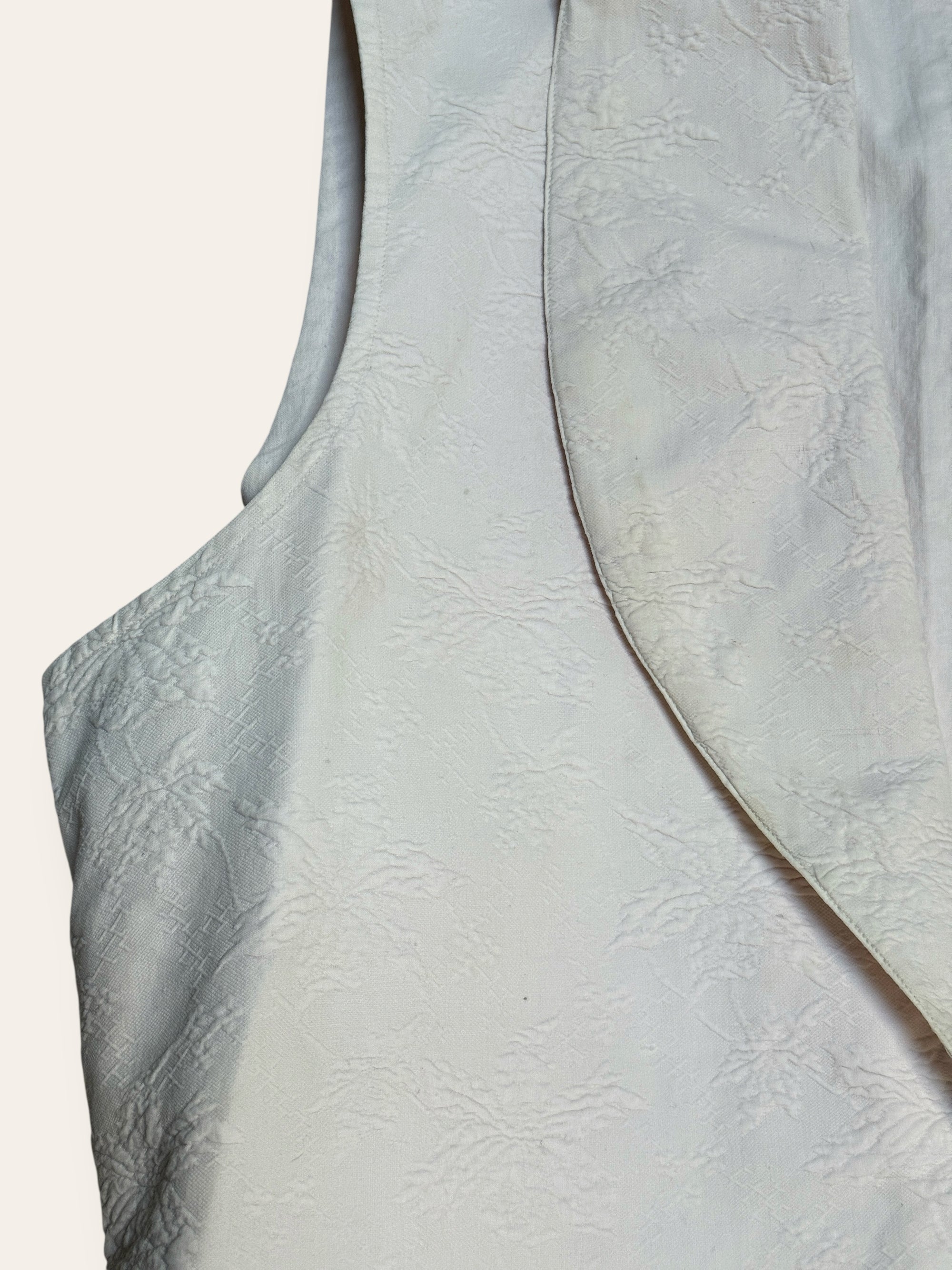 Vintage 1890’s Jacquard Buckle Back Vest