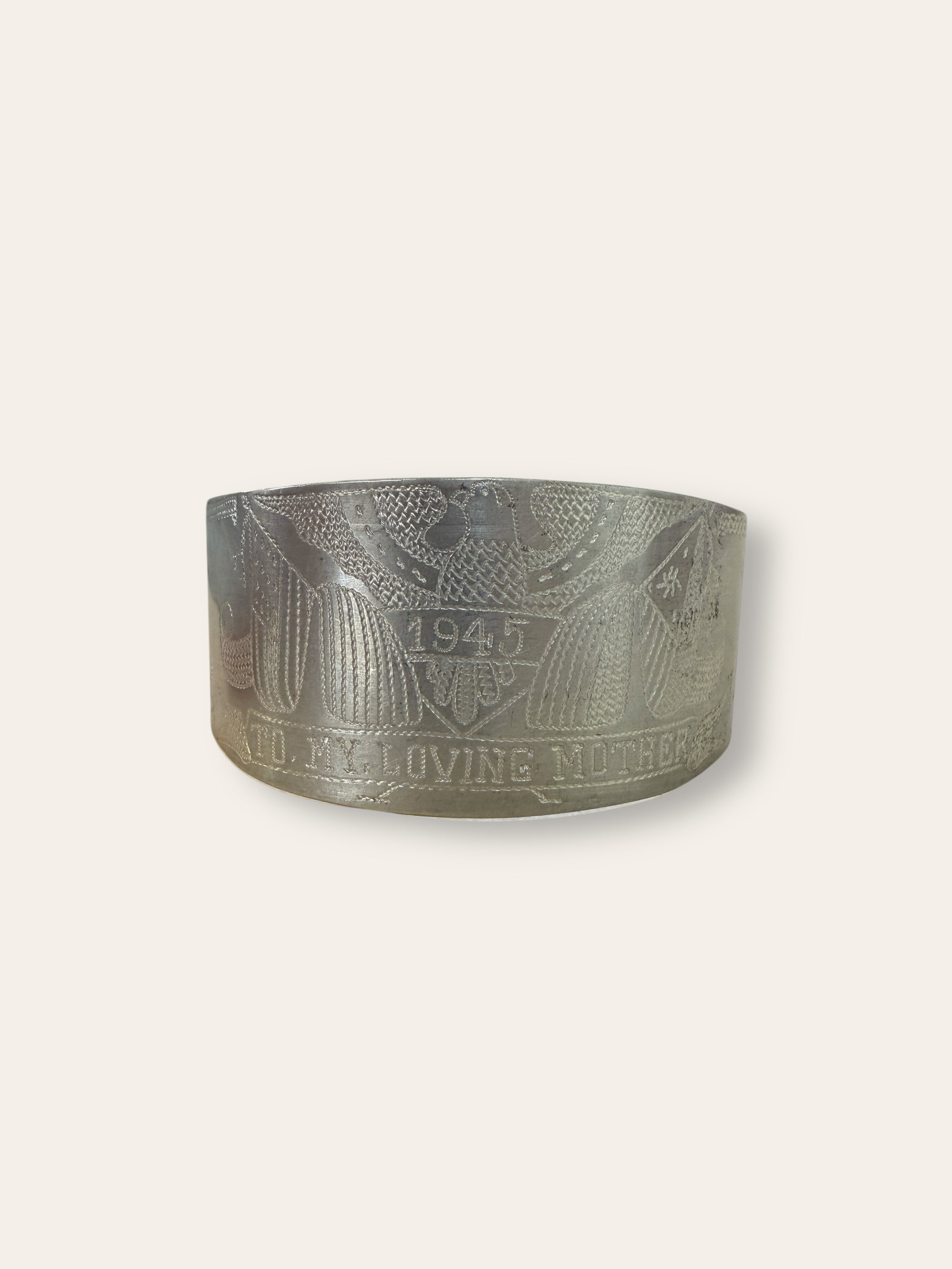 Vintage 1940’s Trench Art Cuff