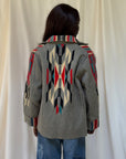 Vintage 1940’s Chimayo Ganscraft Woven Jacket | Southwest Hand Woven Wool Jacket