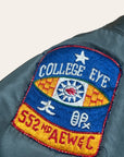 Vintage 1960s USAF MA-1 Bomber Jacket | Skyline Clothing Corp| 1962 Named "Goodwin" w/Patches Sz M | Korean War