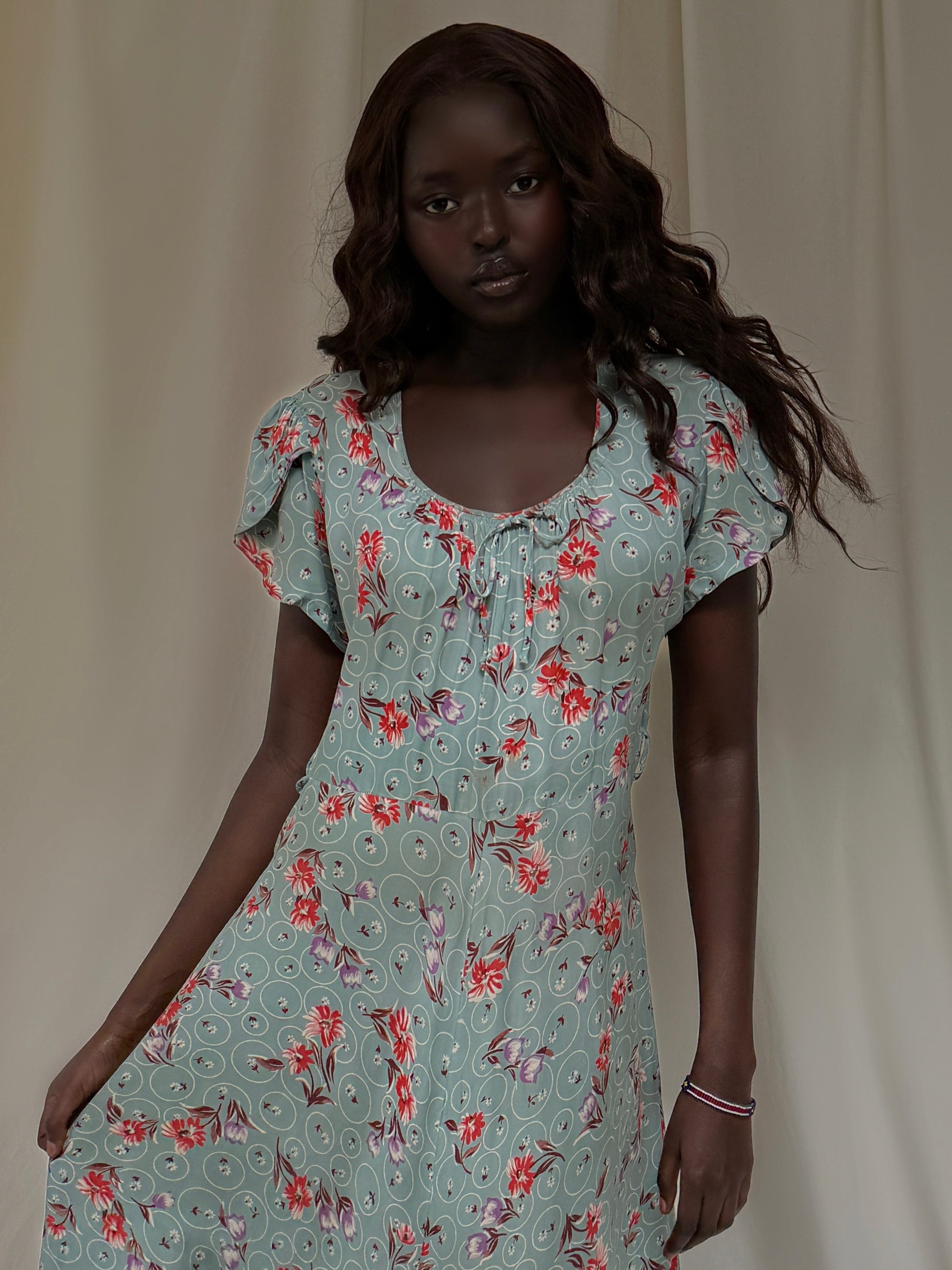 Vintage 1940s Mode O’Day Rayon Dress | Vintage Floral Day Dress