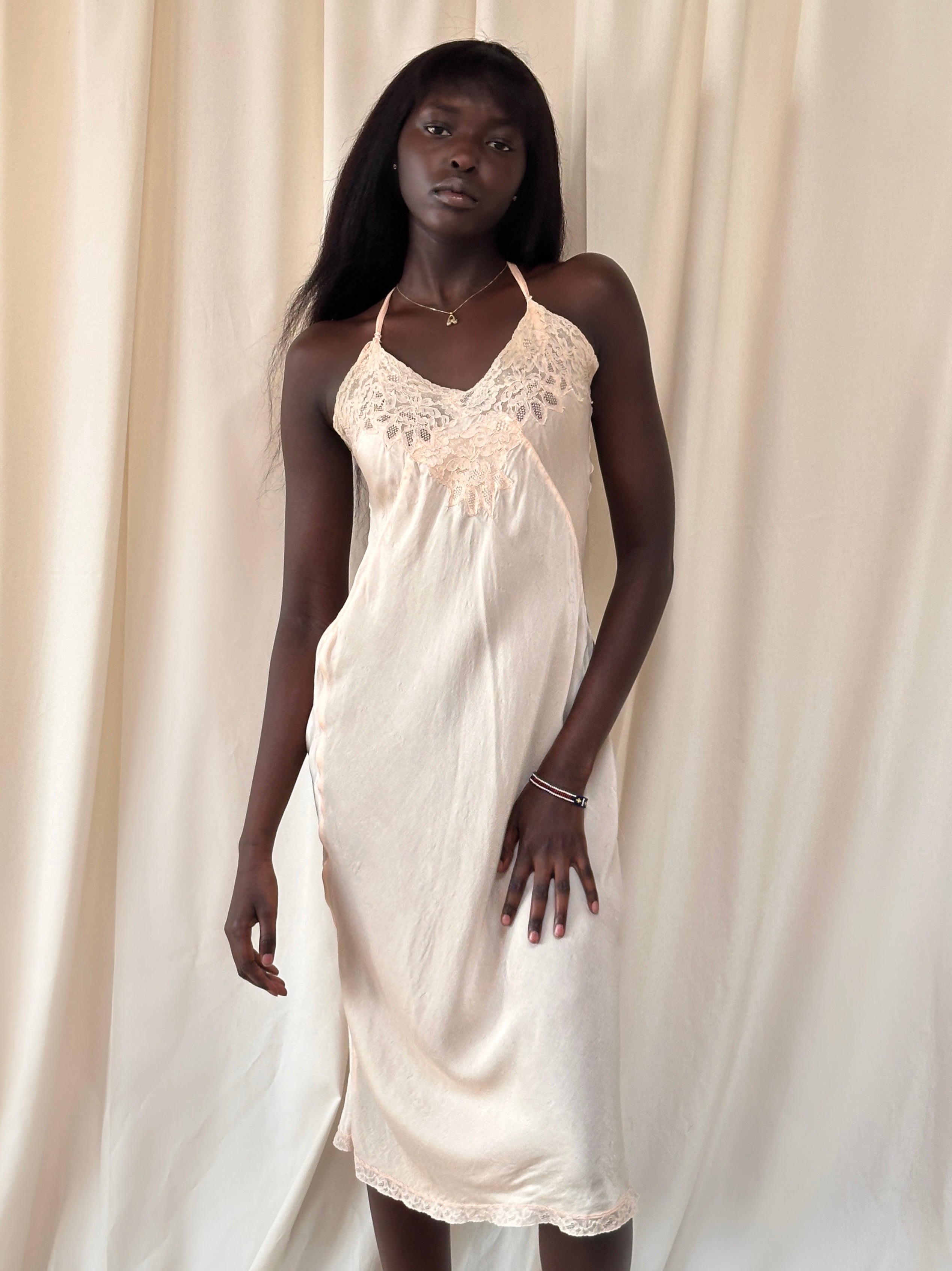 Vintage 1930's Silk Negligée Slip Dress – Afterlife Boutique