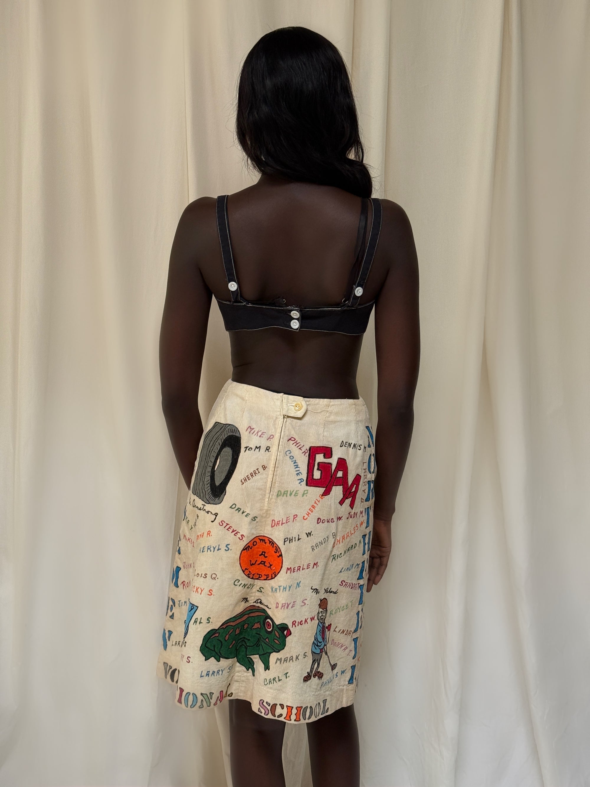 Vintage 1960’s Senior Corduroy Skirt W:25