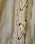 Vintage 1930s Blush Fan Lacing Corset | Lace-Up Lingerie Top