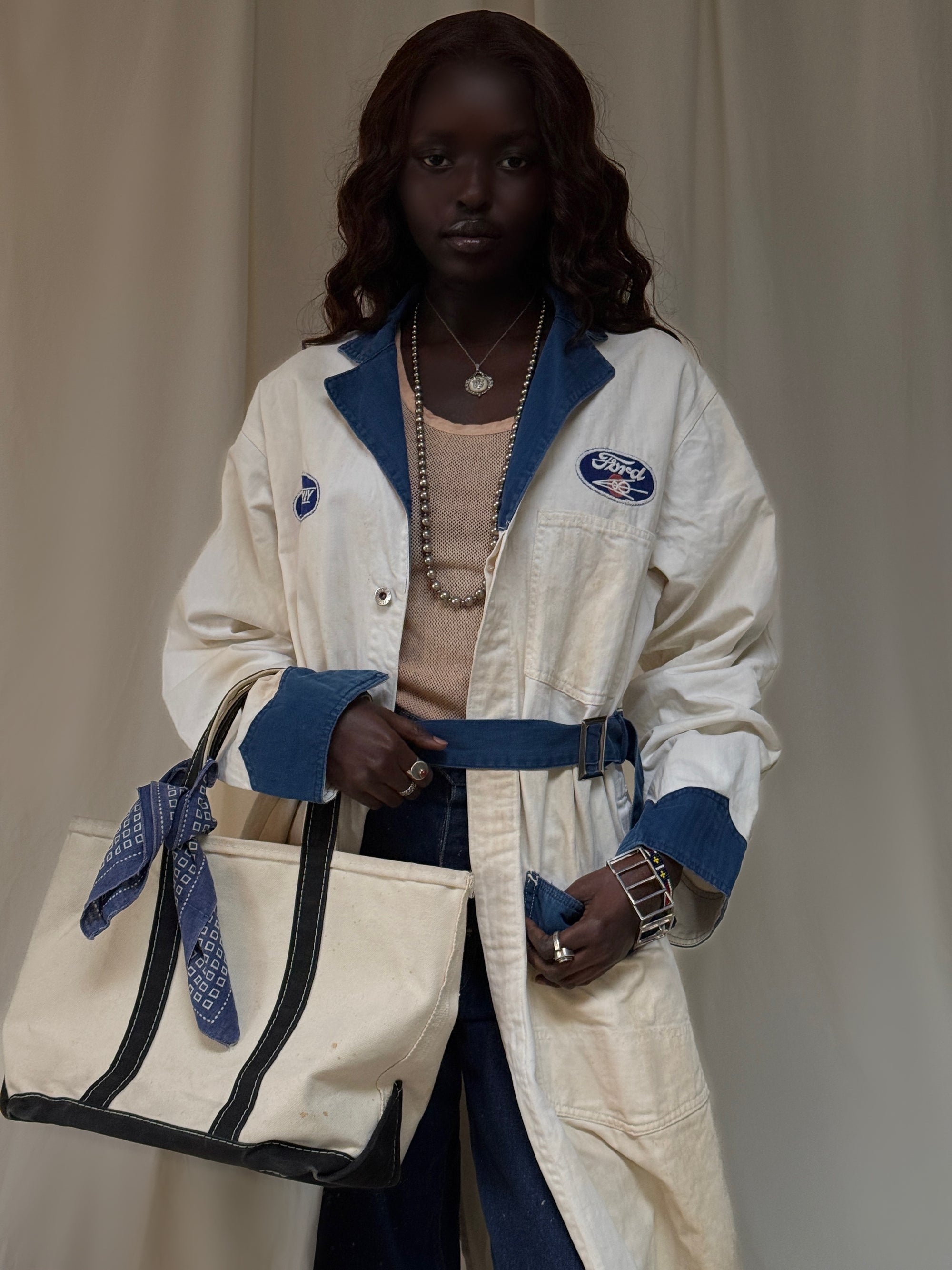 Vintage 1920-30’s Indigo Bandana