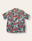 Vintage 1950s Kuonakakai Hawaiian Shirt | Vintage Rayon Aloha Shirt Tropical Print